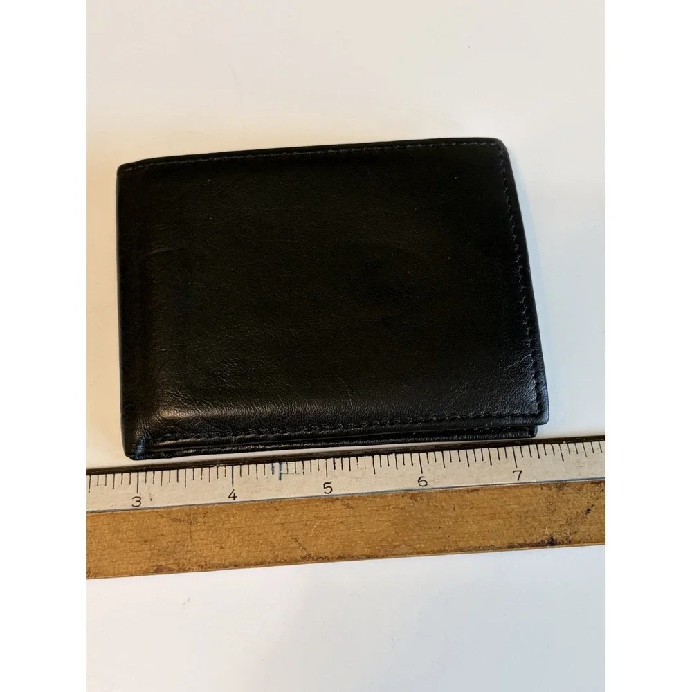 Buxton‎ Men's Black Leather Bifold Wallet with Removable Card Holder